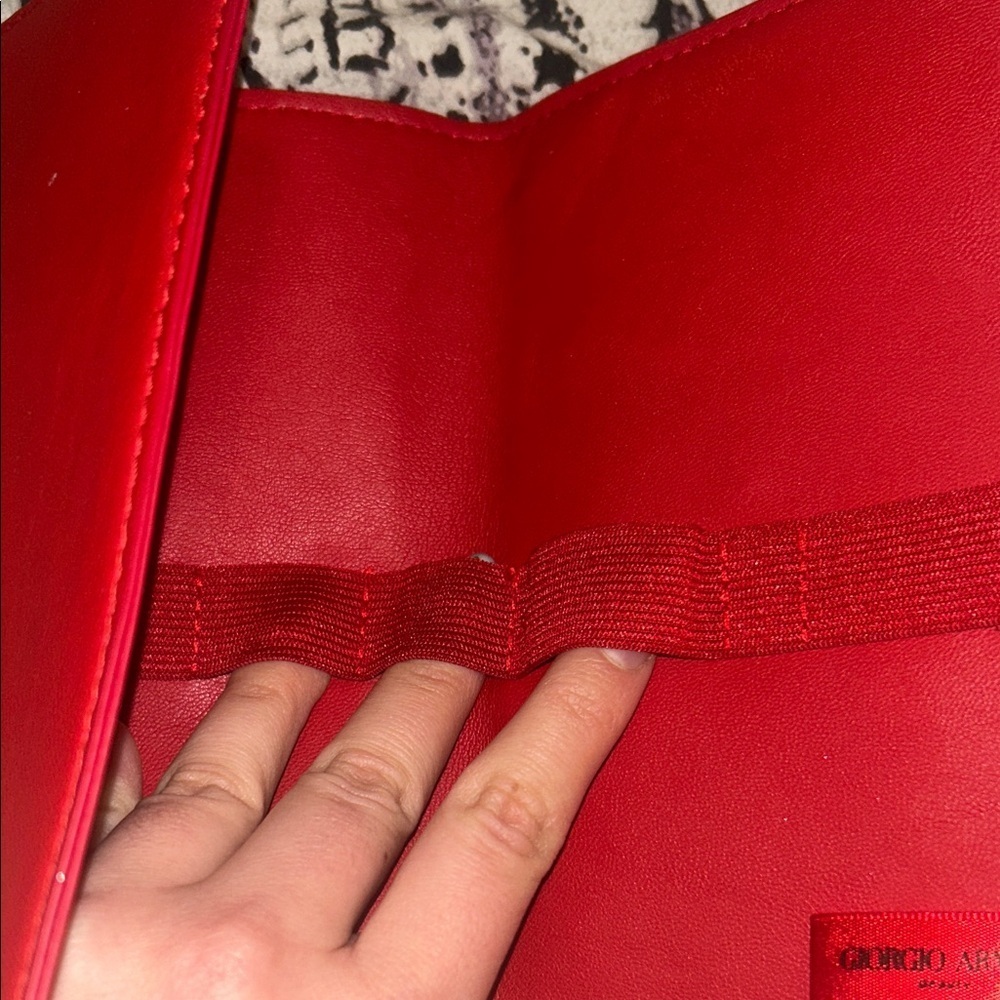 Giorgio Armani Beauty trifold red Vintage Makeup brush lipstick holder organizer - Picture 6 of 7